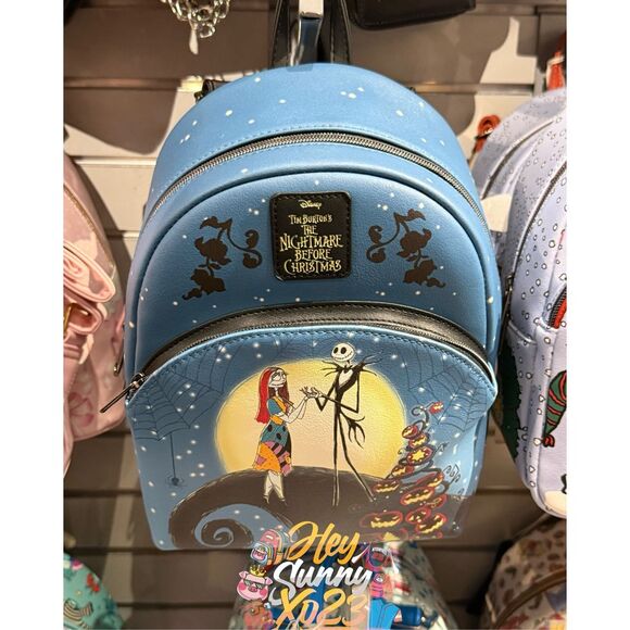 Loungefly Handbags - Loungefly The Nightmare Before Christmas Spiral Hill Night Mini Backpack